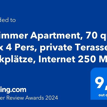 2 Zimmer Apartment, 70 Qm, Max 4 Pers, Private Terasse, 2 Parkplaetze, Internet 250 Mbit Gärtringen Exterior foto